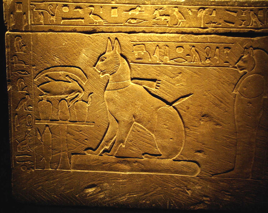 The Ancient Egyptians loved cats, as seen on the sarcophagus of Prince Thutmose